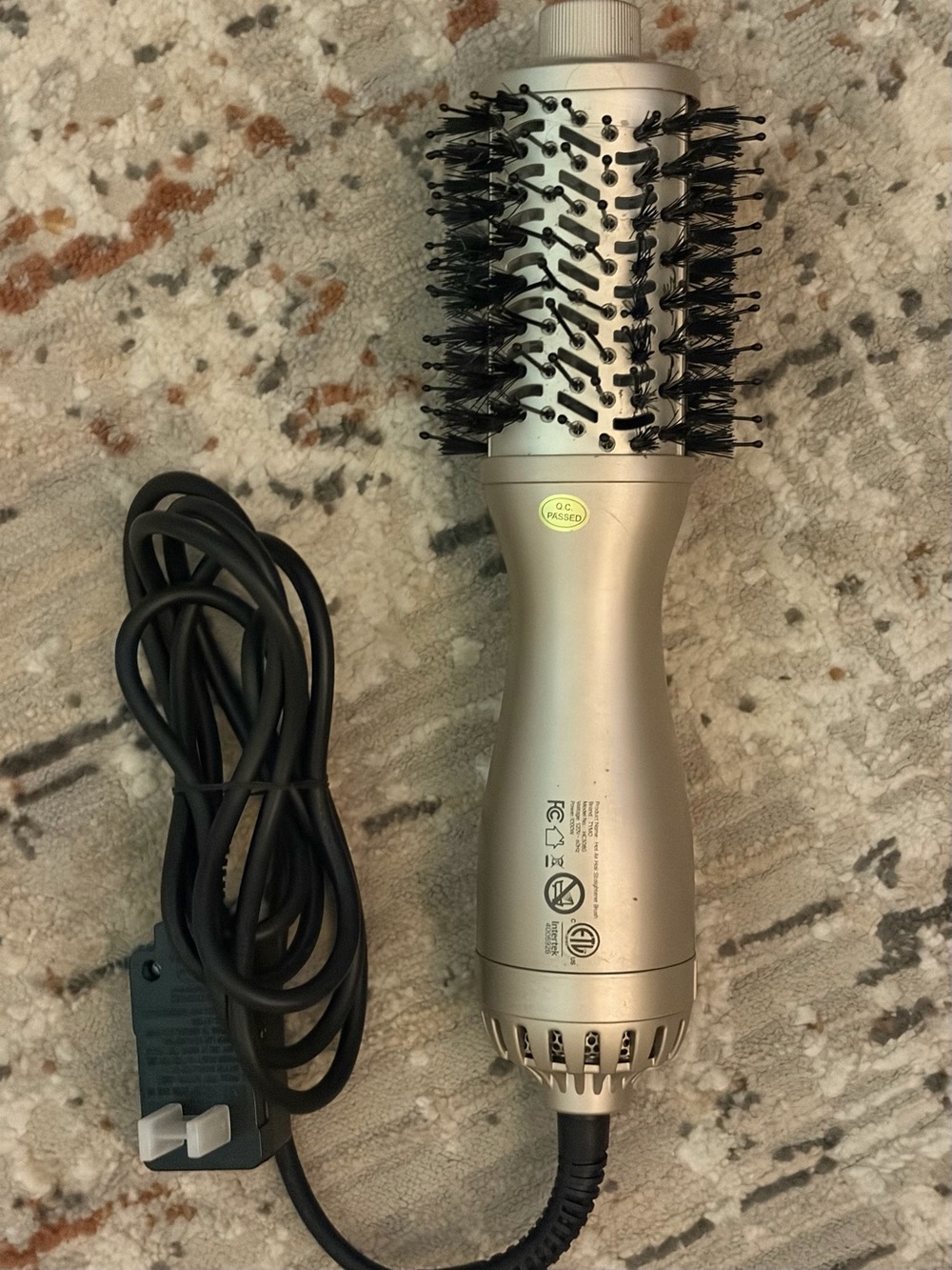 Hot Air Round Brush Styler - Silver Finish. Like new.